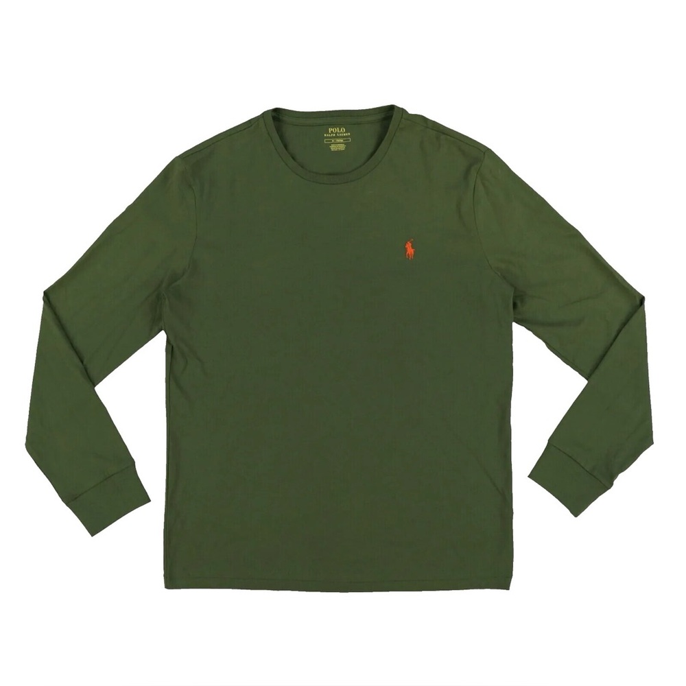 Polo Ralph Lauren Men Green Long Sleeve Tee
